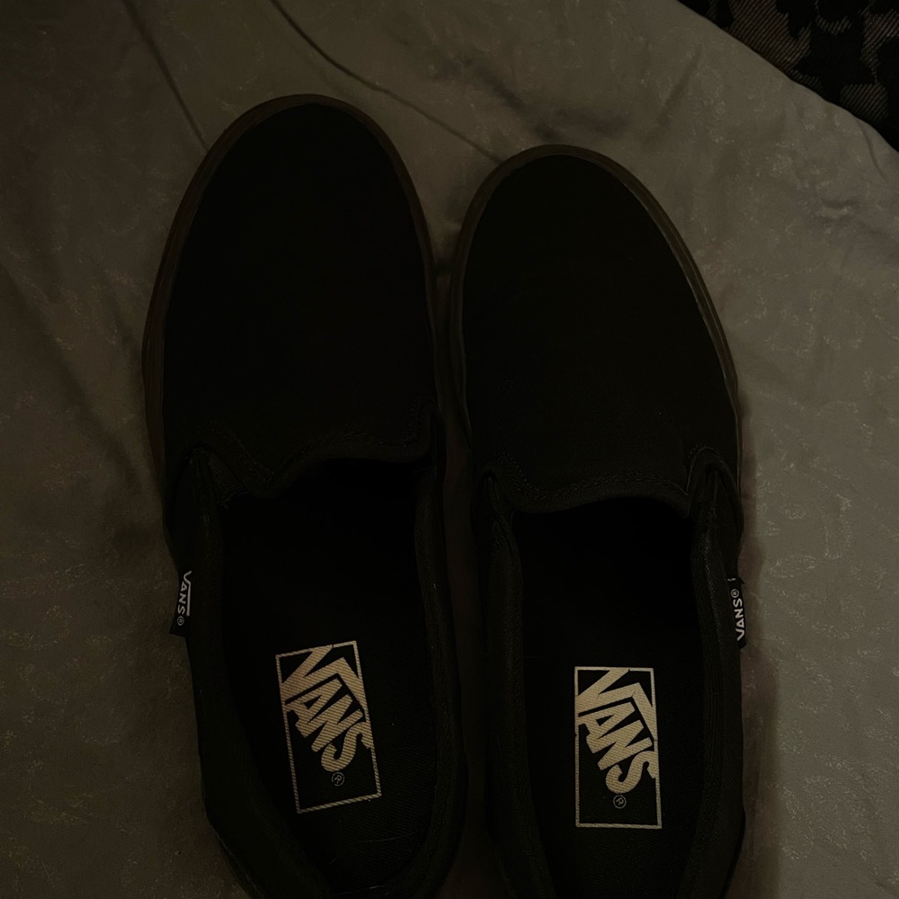 Vans Black Slip-On Shoes